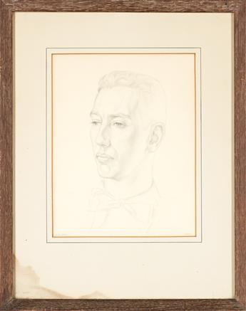 PAUL CADMUS Portrait of Webster Aitken.